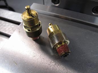  The modified air safety valves with shroud installed.
